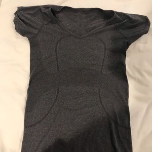 Lululemon Grey Tech workout shirt